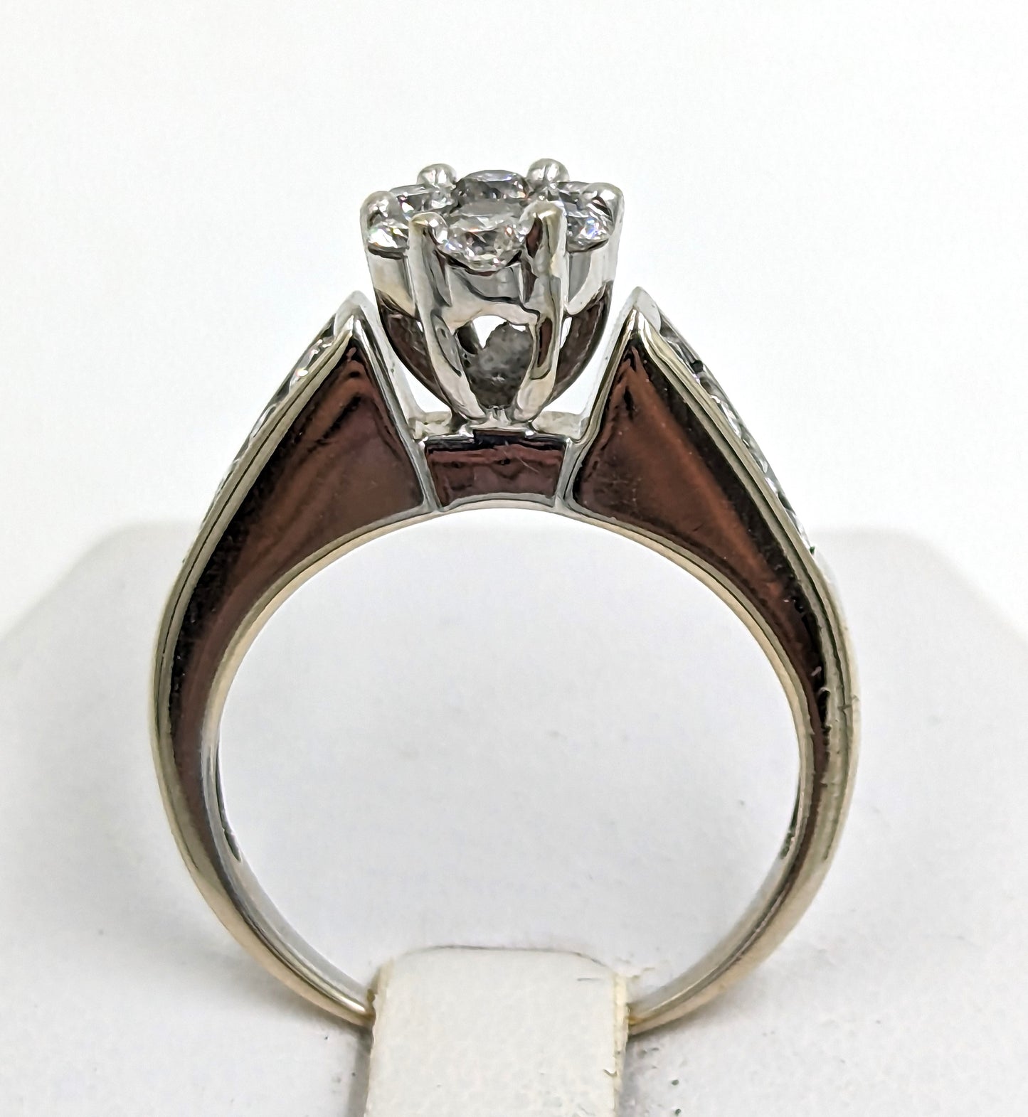 14Kt White Gold Ring (customed style)