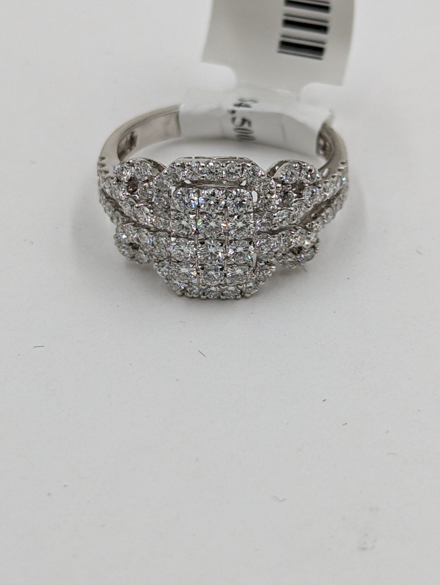 14Kt White Gold Engagement with diamonds