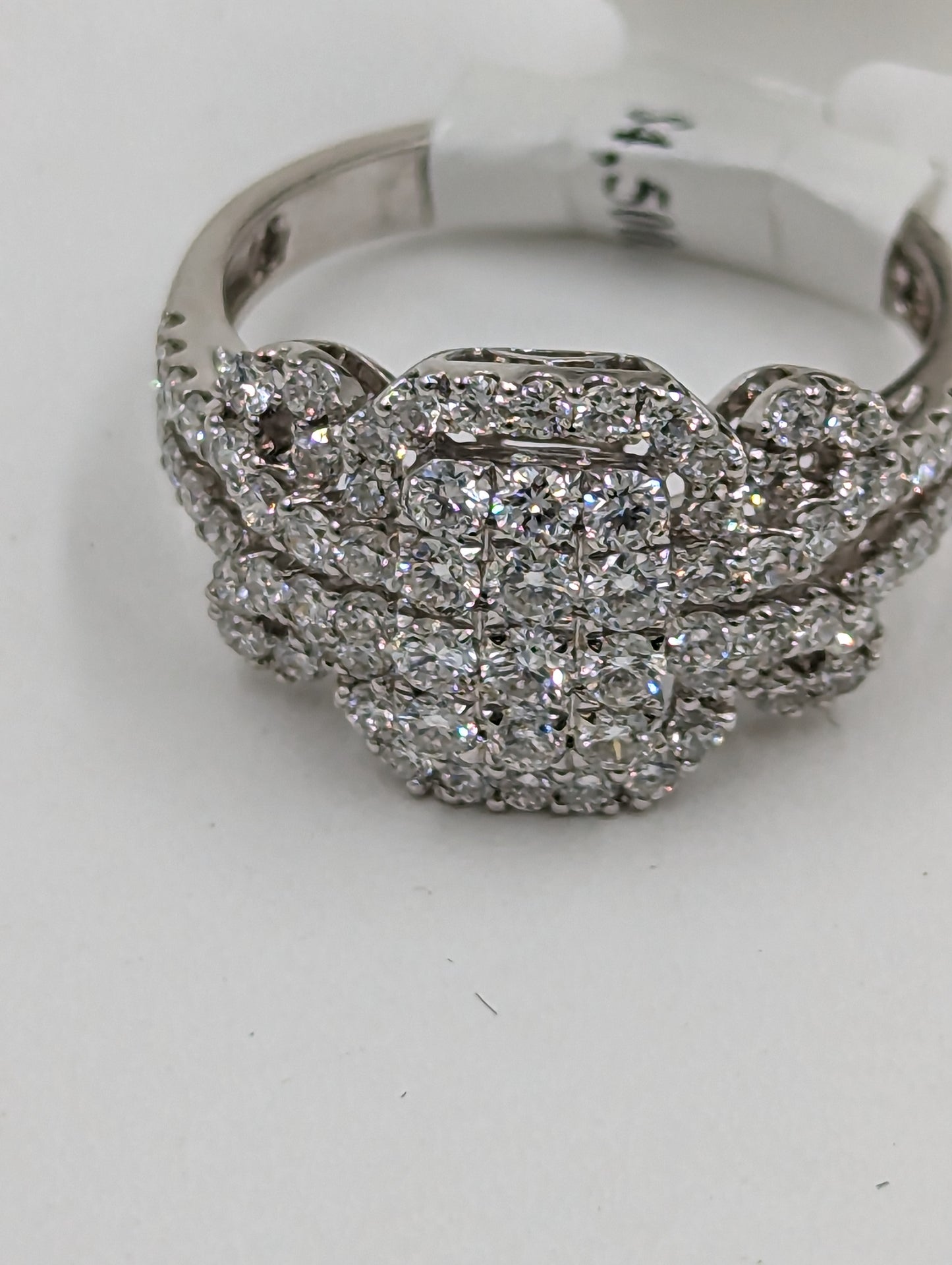 14Kt White Gold Engagement with diamonds